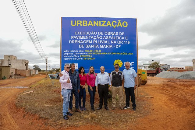 02/08/2024 - Assinada ordem de serviço para levar infraestrutura à QR 119 de Santa Maria