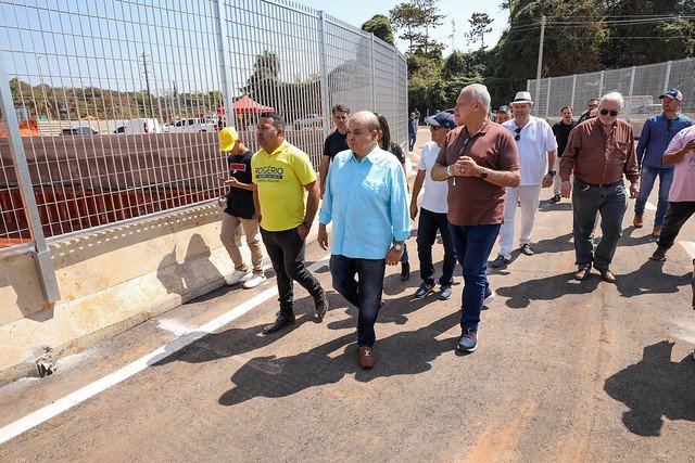 10/08/2024 - Primeiro trecho do novo viaduto do Jardim Botânico é liberado para trânsito